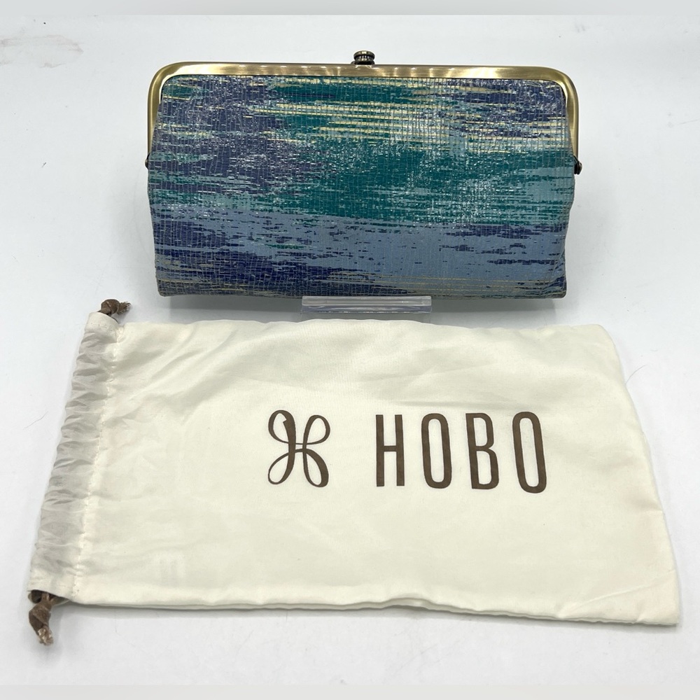 HOBO Blue and Green Wallet - Picture 5 of 13
